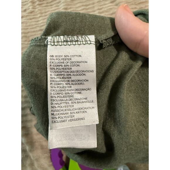 North Face Size Medium Half Dome Short Sleeve Cotton Blend Green Crew Neck Shirt - Picture 5 of 8